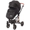 Carrito De Bebé Trio Con Capazo Duro Crysta Hasta 22 Kg De Lorelli Black Diamond