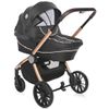 Carrito De Bebé Ramona Trío Capazo Duro Luxe Black