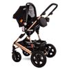 Carrito De Bebé Tres Piezas Convertible Lora Luxe Black De Lorelli