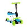 Patinete Infantil Con Asiento Y Respaldo Smart Plus  Blue/green De Lorelli