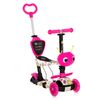 Patinete Infantil Con Asiento Y Respaldo Smart Plus Pink Flowers De Lorelli