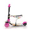 Patinete Infantil Con Asiento Smart Pink Flowers De Lorelli