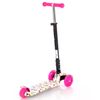 Patinete Plegable Rapid Con Luces Led  Pink Butterfly