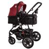 Carrito Dúo Convertible Lora Hasta 15 Kg De Lorelli Red Elephants