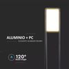 Bolardo 10w Led Con Chip Samsung. Negro Ip65 3000k