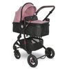 Carrito De Bebé Dúo Convertible Alba Premium De Lorelli Pink