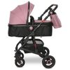 Carrito De Bebé Dúo Convertible Alba Premium De Lorelli Pink