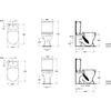 Ideal Standard Eurovit+ Inodoro Completo - Alimentación Lateral - Alimentación Lateral