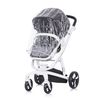 Carrito De Bebé Tres Piezas Electra Black Chasis White De Chipolino