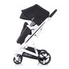 Carrito De Bebé Tres Piezas Electra Black Chasis White De Chipolino