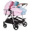 Carrito De Bebé Gemelar Dúo Smart De Chipolino Rose Sky