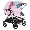 Carrito De Bebé Gemelar Dúo Smart De Chipolino Rose Sky