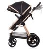 Carrito De Bebé Havana Trío Convertible Con Bolso Y Mosquitera De Chipolino Ebony