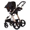 Carrito De Bebé Havana Trío Convertible Con Bolso Y Mosquitera De Chipolino Ebony