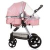 Carrito De Bebé Havana Dúo Convertible Hasta 22 Kg Con Bolso Y Mosquitera Flamingo