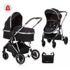 Carrito De Bebé Duo Convertible Aura Hasta 22 Kg Obsidian Silver