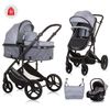 Carrito De Bebé Trío Convertible Amore Hasta 22 Kg Ash Grey