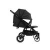 Carrito De Bebé Gemelar Happy 2 Accesorios Plegable Negro Kikkaboo