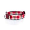 Collar Para Perros Funny Tartán Rojo Pamppy 25 Cm