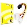 Actecom Cable Duplicador Alimentacion Pci Express De 6 Pines A 2 X Molex Lp4