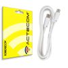 Actecom Cable Antena De Tv De 75 Ohm Acodado 2,5 M Blanco