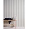 Livingwalls Papel Pintado Rayado Verde Gris, Beige Crema Y Blanco - 53 Cm X 10,05 M