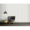 Livingwalls Papel Pintado Rayado Verde Gris, Beige Crema Y Blanco - 53 Cm X 10,05 M