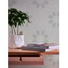 Papel Pintado A.s. Création Flores Gris - As-361881 - 53 Cm X 10,05 M