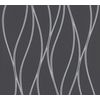 Livingwalls Papel Pintado Rayado Negro, Plata Y Gris - 53 Cm X 10,05 M - As-371324