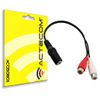 Actecom Cable Conversor De Audio Jack Hembra 3.5mm A 2 Rca Hembra 20cm