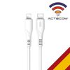 Actecom Cable De Iphone A Usb Tipo C Compatible Con Iphone Ipad Carga Y Datos Blister 18w - 2a Fast Charging - Carga Rapida . Blanco