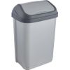 Keeeper Cubo De Basura Con Tapa Basculante, 10 L Plateado, Gama Swantje