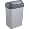 Cubo De Basura Con Tapa Basculante Plástico Keeeper Swantje 10l Gris