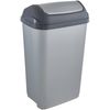 Cubo De Basura Con Tapa Basculante Plástico Keeeper Swantje 50l Gris