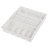 Bandeja Para Cubiertos Plástico Keeeper Filippa 38x42,5x7,5 Cm Blanco