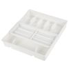 Bandeja Para Cubiertos Plástico Keeeper Filippa 38x42,5x7,5 Cm Blanco