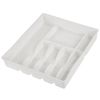 Bandeja Para Cubiertos Plástico Keeeper Filippa 38x42,5x7,5 Cm Blanco