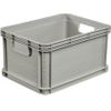 Caja De Almacenaje Plástico Keeeper Robert 40x30x22 Cm 20l Gris Claro