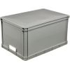 Caja De Almacenaje Plástico Keeeper Robert 60x40x32 Cm 64l Gris Claro