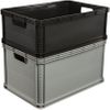 Caja De Almacenaje Plástico Keeeper Robert 60x40x32 Cm 64l Gris Claro