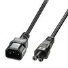 Lindy 30341 Cable De Transmisión Negro 2 M C14 Acoplador C5 Acoplador