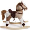 Caballito Balancín 46cm Marrón Claro/blanco