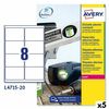 Etiquetas Para Impresora Avery L4515 Blanco 20 Hojas 99,1 X 67,7 Mm (5 Unidades)