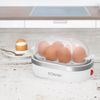 Cuece Huevos Eléctrico, 6 Huevos Cocidos, Base Calefactable Antiadherente, Soporte Extraíble Blanco 400w Bomann Ek 5022 Cb
