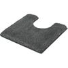 Alfombra Para Inodoro Relax Gris Antracita 55x55 Cm Kleine Wolke