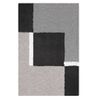 Alfombra De Baño Dakota Platino Gris Y Negro 55x65 Cm Kleine Wolke