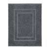 Alfombra De Baño Plaza Gris Oscuro 60x80 Cm Kleine Wolke