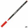 Rotuladores Edding 4200 Pincel Rojo (10 Unidades)