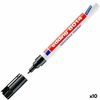 Rotulador Permanente Edding 8014 Negro (10 Unidades)