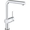 Grohe Fregadero Monomando Minta Touch - Caño En Forma De L Con Ducha Extraíble - Cromo